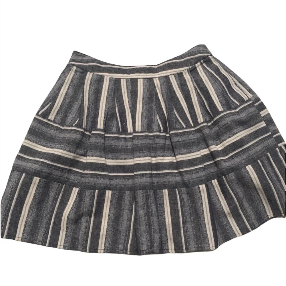 J.O.A skirt Mini blue striped mini cottagecore chic summer - Picture 3 of 7